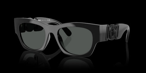 VERSACE 0ve4479u 52 Black W/ Dark Grey Accessories